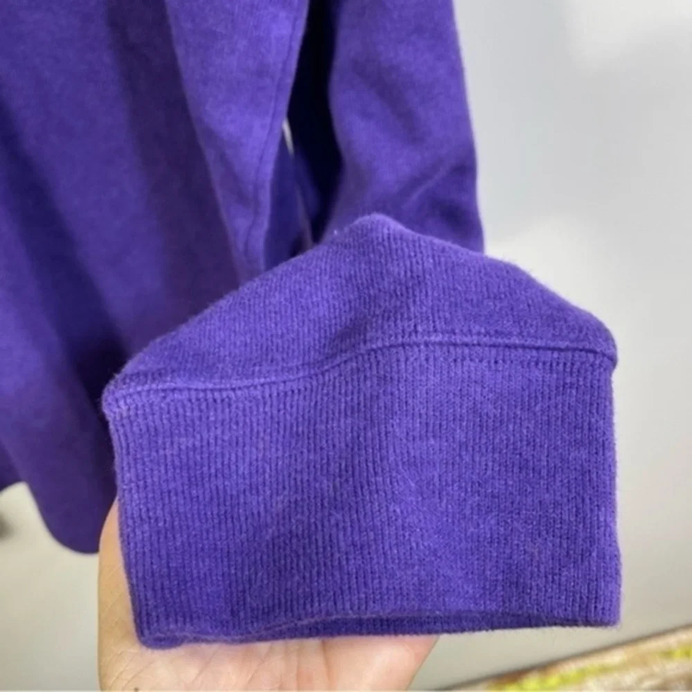 NWT POLO Ralph Lauren Purple 100% Cotton Green Pony Pullover Sweater Mens XXL - Picture 4 of 11